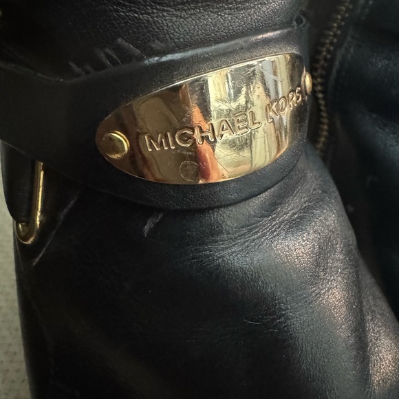 MICHAEL KORS 5050 BLACK LEATHER EQUESTRIAN TALL RIDING BOOTS - Picture 4 of 4